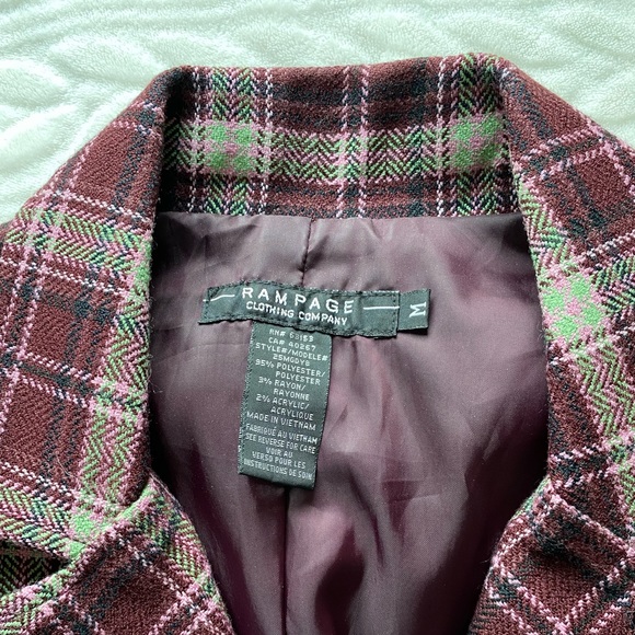 Rampage plaid cropped jacket - Picture 2 of 4